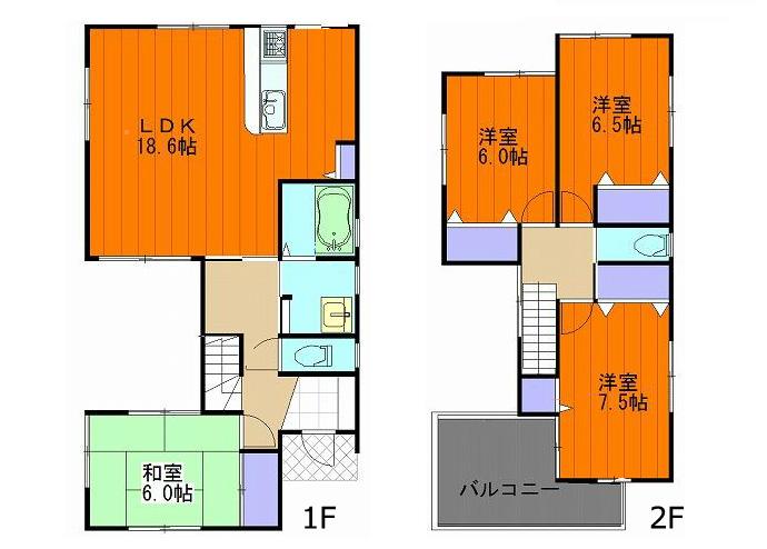 Floor plan. 33,300,000 yen, 4LDK, Land area 140.61 sq m , Building area 106.81 sq m