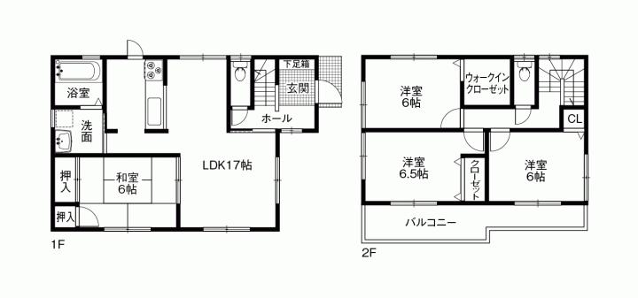 Floor plan. 23.8 million yen, 4LDK, Land area 157.46 sq m , Building area 98.41 sq m