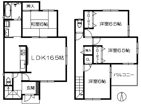 Floor plan. 23.8 million yen, 4LDK, Land area 115.56 sq m , Building area 95.58 sq m   ※ Floor Plan current state priority