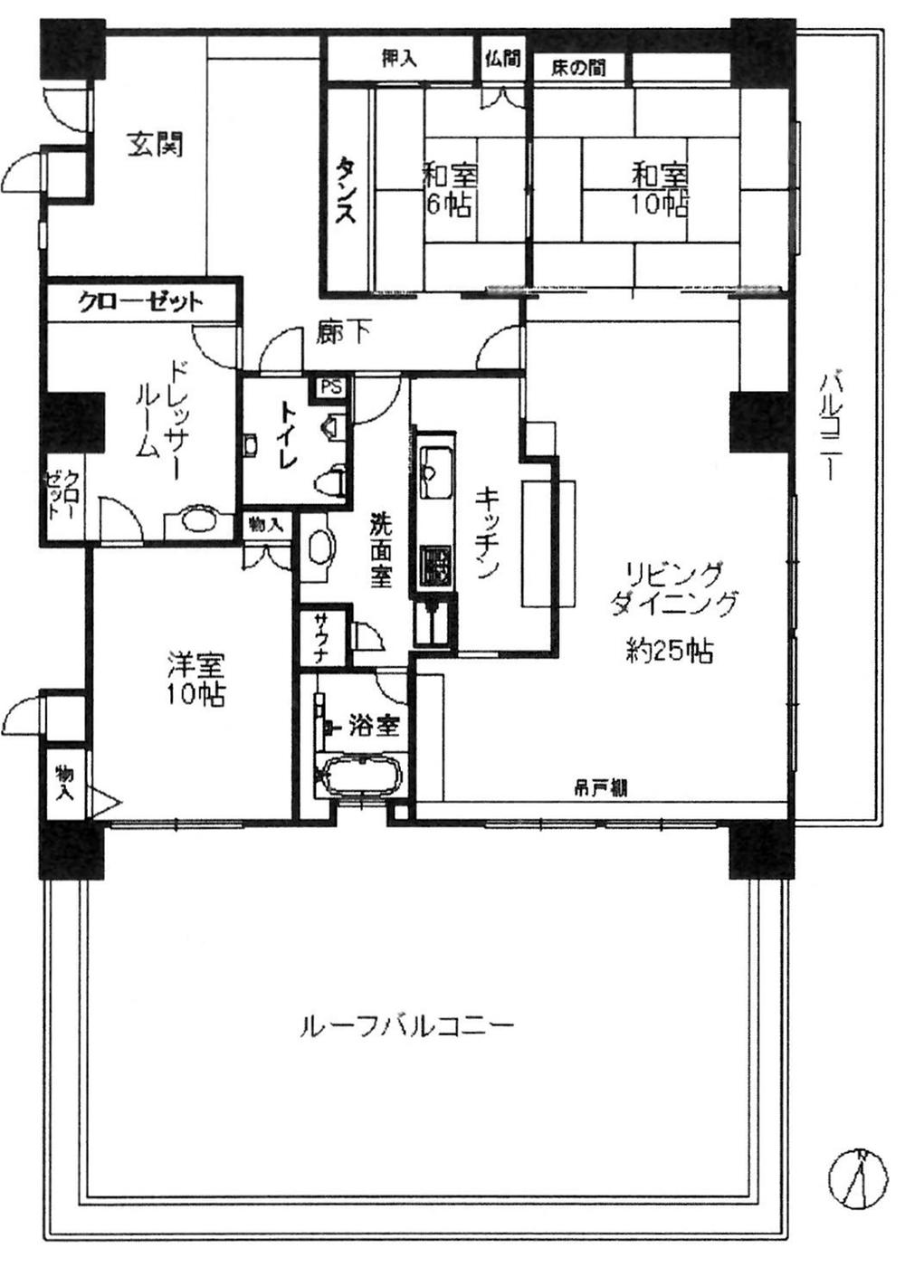 Floor plan. 3LDK + S (storeroom), Price 39,800,000 yen, Footprint 162.69 sq m , Balcony area 20.2 sq m current state priority