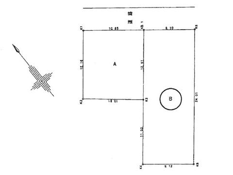 Compartment figure. Land price 39,500,000 yen, Land area 217.74 sq m