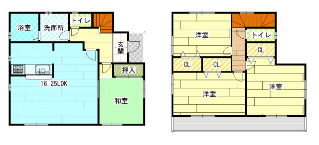 Floor plan. 31,900,000 yen, 4LDK, Land area 126.05 sq m , Building area 98.14 sq m