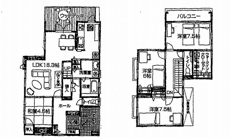 Floor plan. 9.5 million yen, 4LDK, Land area 235.77 sq m , Building area 117.99 sq m