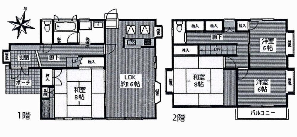 Floor plan. 16.8 million yen, 4LDK, Land area 179.51 sq m , Building area 114.7 sq m