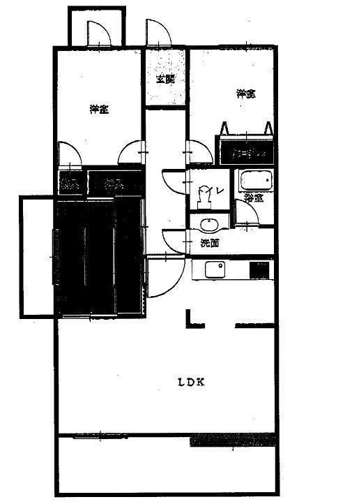 Floor plan. 3LDK, Price 14.8 million yen, Occupied area 72.65 sq m , Balcony area 10.25 sq m