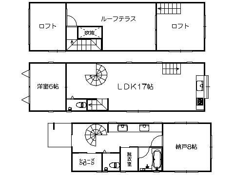 Floor plan. 27,900,000 yen, 1LDK+S, Land area 83.6 sq m , Building area 99.86 sq m   ※ Floor Plan current state priority