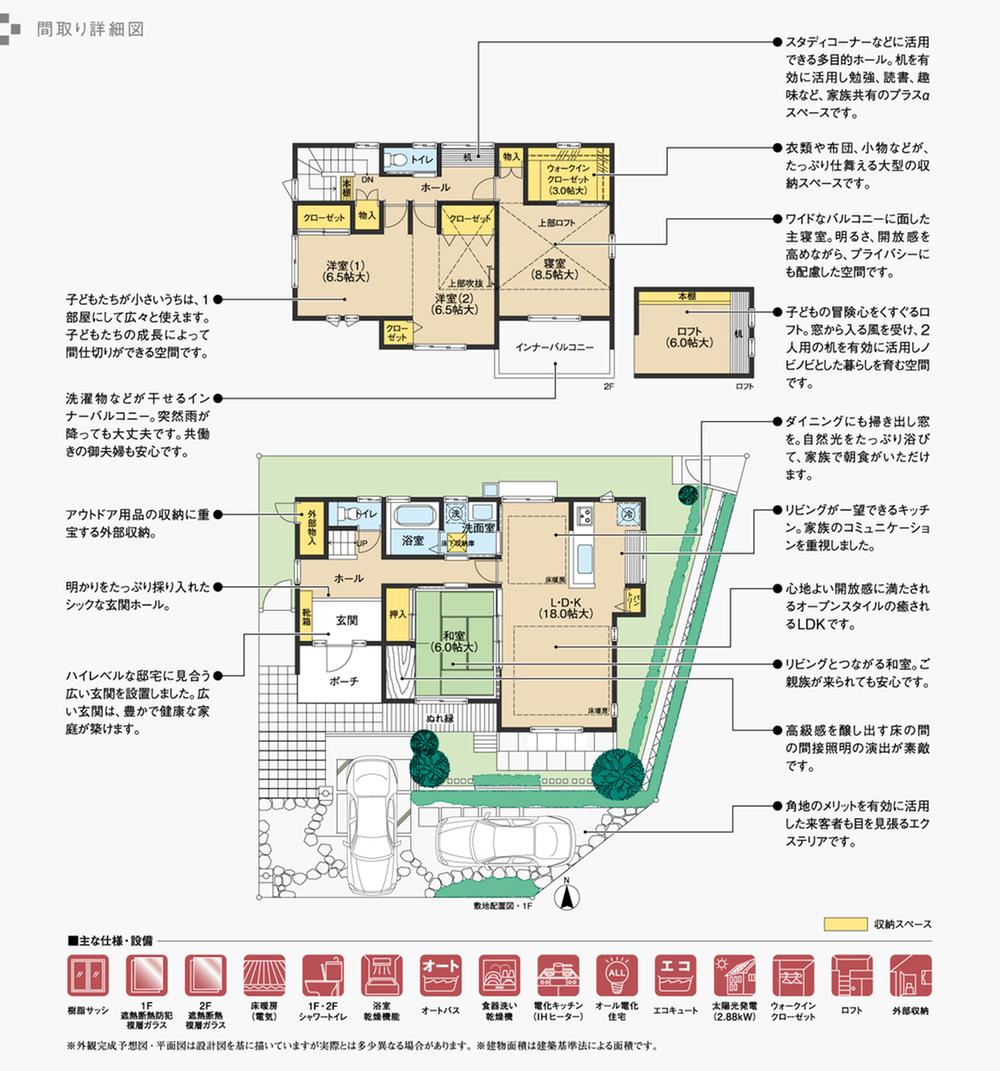 Floor plan. 49,800,000 yen, 3LDK + S (storeroom), Land area 184.2 sq m , Building area 126.68 sq m