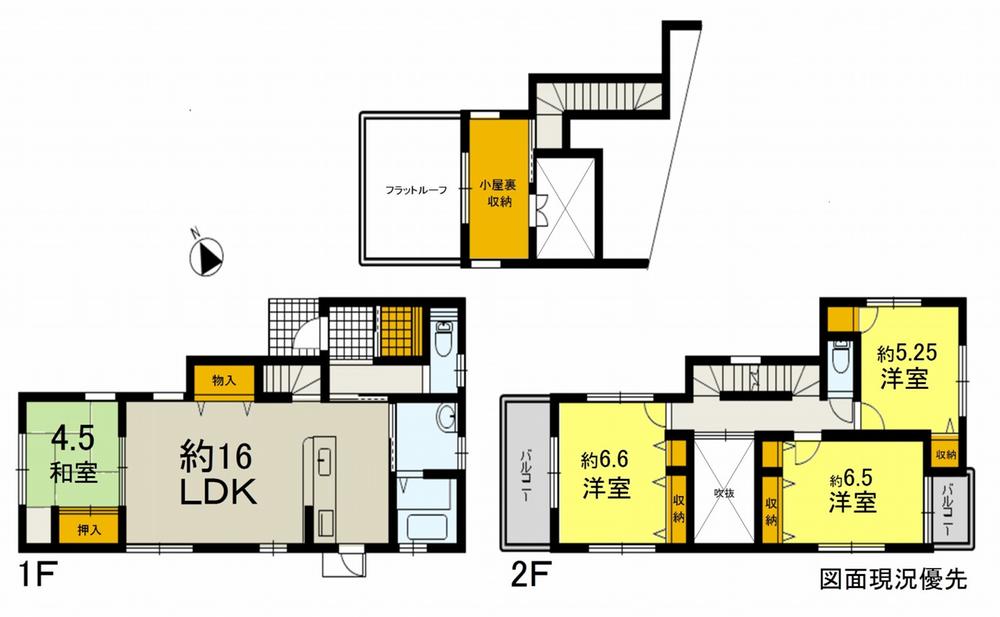 Floor plan. 30,300,000 yen, 4LDK, Land area 105.16 sq m , Building area 99.36 sq m
