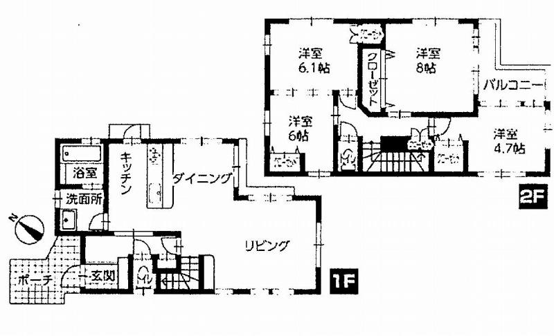 Floor plan. 31,800,000 yen, 4LDK, Land area 119.25 sq m , Building area 105.16 sq m
