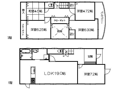 Floor plan. 30,900,000 yen, 5LDK, Land area 185.59 sq m , Building area 130.5 sq m   ※ Floor plan current state priority