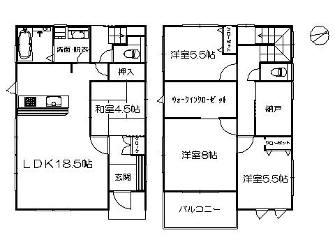 Floor plan. 29,800,000 yen, 4LDK+S, Land area 123.23 sq m , Building area 110.13 sq m   ※ Floor plan current state priority