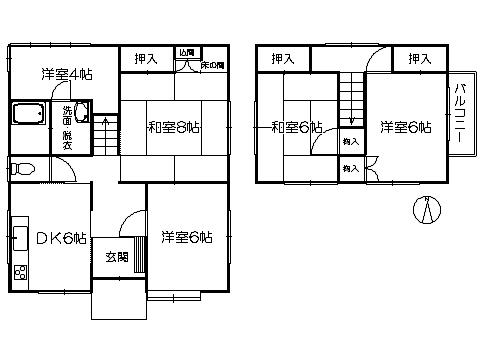 Floor plan. 13.8 million yen, 5DK, Land area 158.83 sq m , Building area 82.8 sq m   ※ Floor Plan current state priority