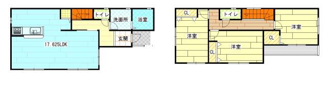 Floor plan. 23.8 million yen, 3LDK + S (storeroom), Land area 91.22 sq m , Building area 94.83 sq m