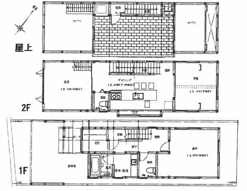 Floor plan. 27,900,000 yen, 2LDK, Land area 79.98 sq m , Building area 98.54 sq m current state priority