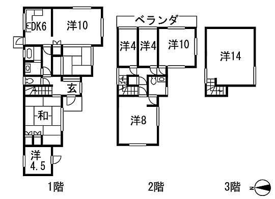 Floor plan. 9.8 million yen, 9DK, Land area 206.91 sq m , Building area 150.47 sq m