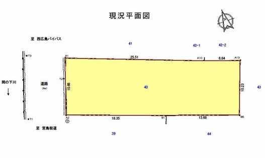 Compartment figure. Land price 34,800,000 yen, Land area 334.03 sq m shaping land