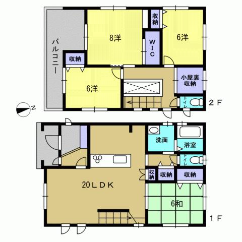 Floor plan. 36.5 million yen, 4LDK, Land area 149 sq m , Building area 109.31 sq m 4LDK