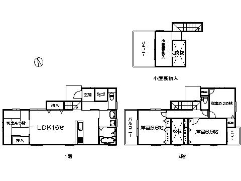 Floor plan. 30,300,000 yen, 4LDK, Land area 105.16 sq m , Building area 99.36 sq m   ※ Floor Plan current state priority