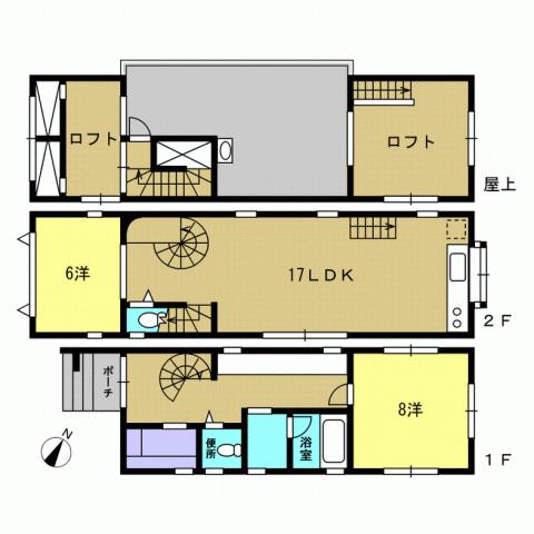 Floor plan. 27,900,000 yen, 2LDK, Land area 83.6 sq m , Building area 99.86 sq m 2LDK