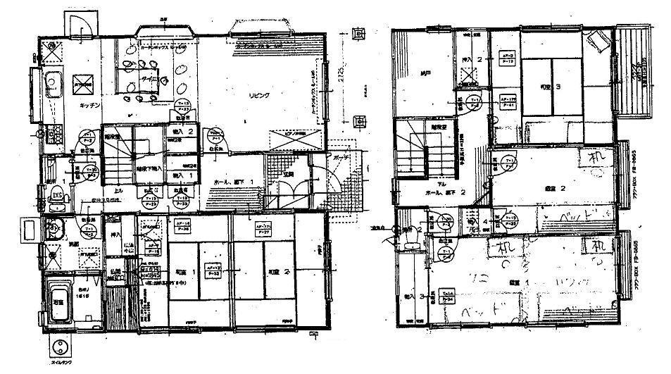 Floor plan. 20,600,000 yen, 5LDK + S (storeroom), Land area 185.52 sq m , Building area 134.93 sq m