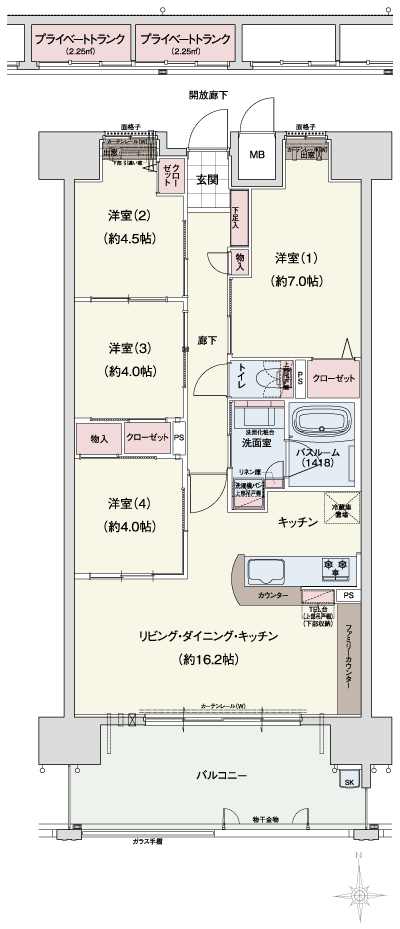 Floor: 4LDK, occupied area: 76.53 sq m, Price: 21,380,000 yen ~ 23,380,000 yen