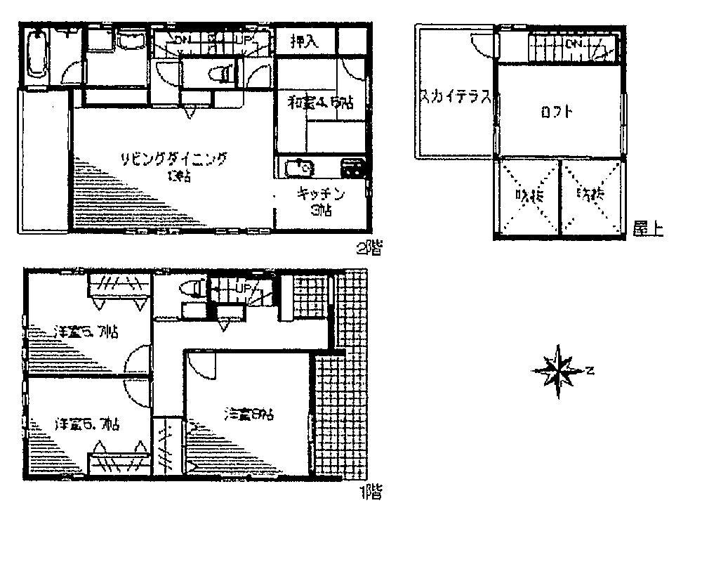 Floor plan. 30,900,000 yen, 4LDK, Land area 103.66 sq m , Building area 106.72 sq m