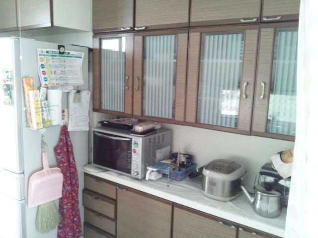 Living. Kitchen inside the storage (cupboards and consumer electronics counter)