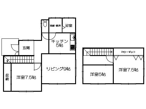 Floor plan. 14.8 million yen, 3LDK, Land area 224.01 sq m , Building area 98.95 sq m   ※ Floor Plan current state priority