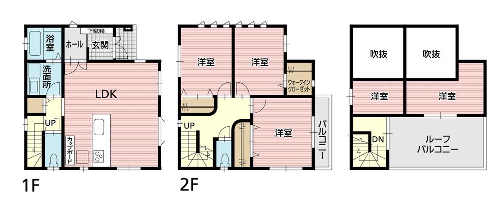 Floor plan. 31,810,000 yen, 3LDK, Land area 95.58 sq m , Building area 95.58 sq m