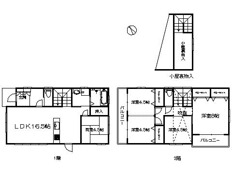 Floor plan. 33,800,000 yen, 5LDK, Land area 134.04 sq m , Building area 104.33 sq m   ※ Floor Plan current state priority