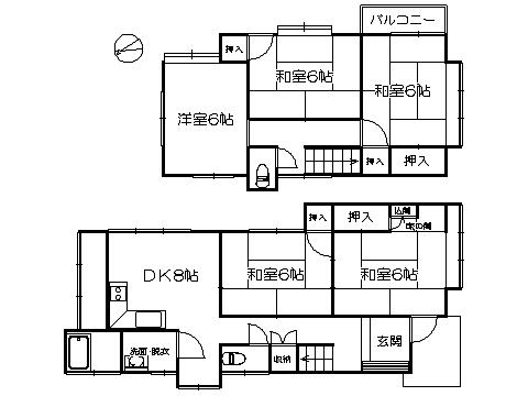Floor plan. 19 million yen, 5DK, Land area 117.54 sq m , Building area 94.75 sq m   ※ Floor Plan current state priority