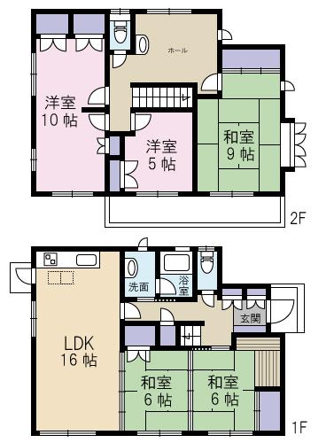 Floor plan. 23 million yen, 5LDK, Land area 228.44 sq m , Building area 144.4 sq m