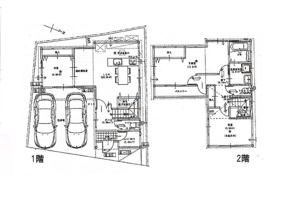 Floor plan. 27.3 million yen, 3LDK, Land area 95.97 sq m , Building area 91.04 sq m
