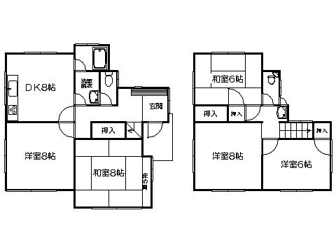 Floor plan. 12.5 million yen, 5DK, Land area 315.9 sq m , Building area 100.7 sq m   ※ Floor Plan current state priority