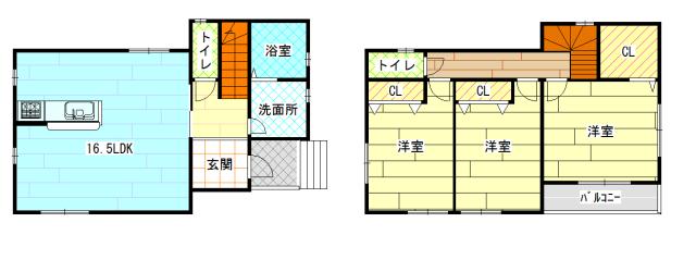 Floor plan. 24,800,000 yen, 3LDK + S (storeroom), Land area 99.19 sq m , Building area 88.62 sq m