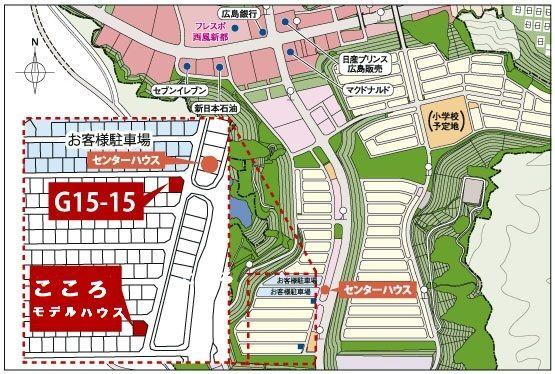 Local guide map. Turn left at the heart center McDonald's on the sea side