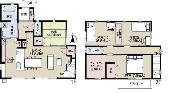 Floor plan. G15-15 model house