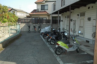 Other common areas. It is a bicycle parking space.