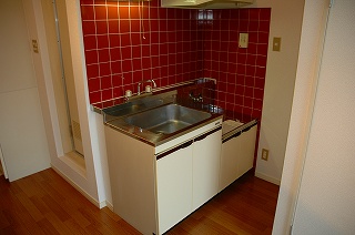 Kitchen. Two-burner stove is also definitive type.