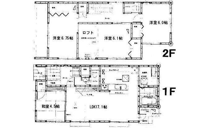 Floor plan. 25,800,000 yen, 4LDK, Land area 115.42 sq m , Building area 100.6 sq m