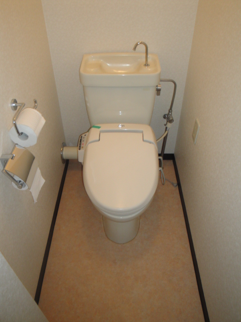 Toilet. With warm water washing toilet seat