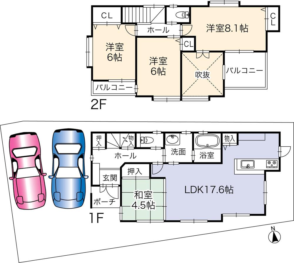 Floor plan. 29,800,000 yen, 4LDK, Land area 132.5 sq m , Building area 99.18 sq m floor plan