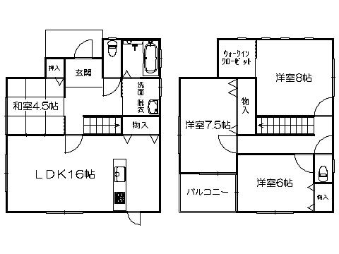 Floor plan. 29.5 million yen, 4LDK, Land area 305.97 sq m , Building area 105.16 sq m   ※ Floor Plan current state priority