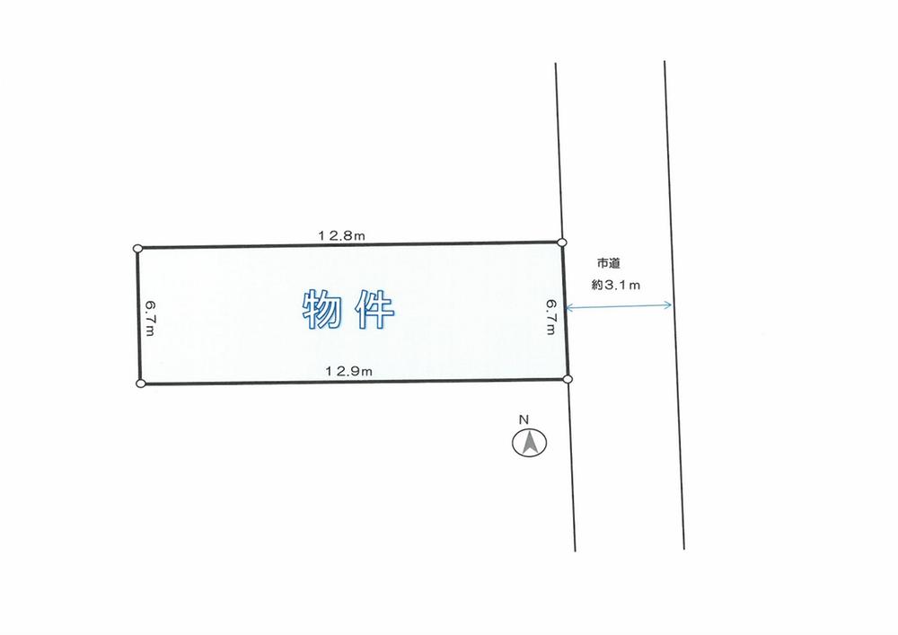 Compartment figure. Land price 11.8 million yen, Land area 84.96 sq m