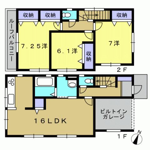 Floor plan. 23.8 million yen, 3LDK, Land area 90.46 sq m , Building area 97.3 sq m 3LDK