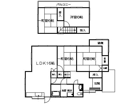 Floor plan. 31,800,000 yen, 4LDK, Land area 361.44 sq m , Building area 102.58 sq m   ※ Floor Plan current state priority