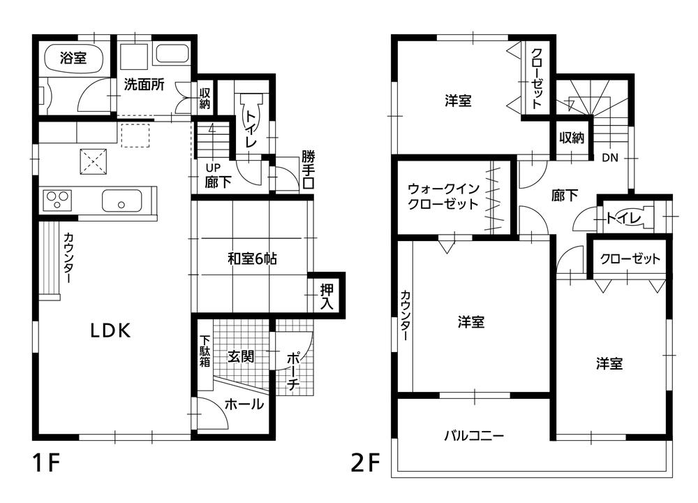 Floor plan. 28.5 million yen, 4LDK, Land area 106.52 sq m , Building area 100.83 sq m