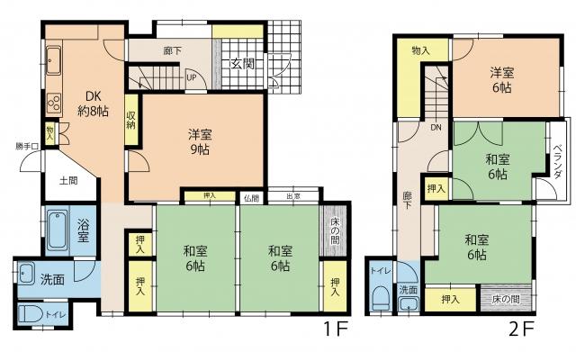 Floor plan. 11.8 million yen, 6DK, Land area 168 sq m , Building area 112.53 sq m