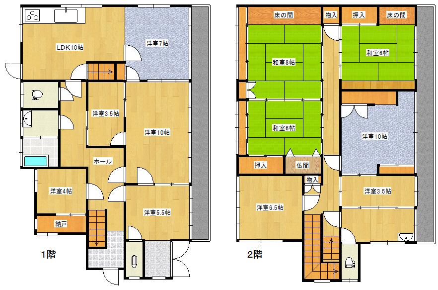Floor plan. 15 million yen, 11LDK + S (storeroom), Land area 221.58 sq m , Building area 235.43 sq m