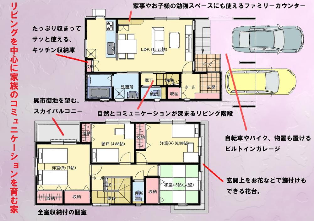 Floor plan. 31,800,000 yen, 4LDK, Land area 114.95 sq m , Building area 117.47 sq m